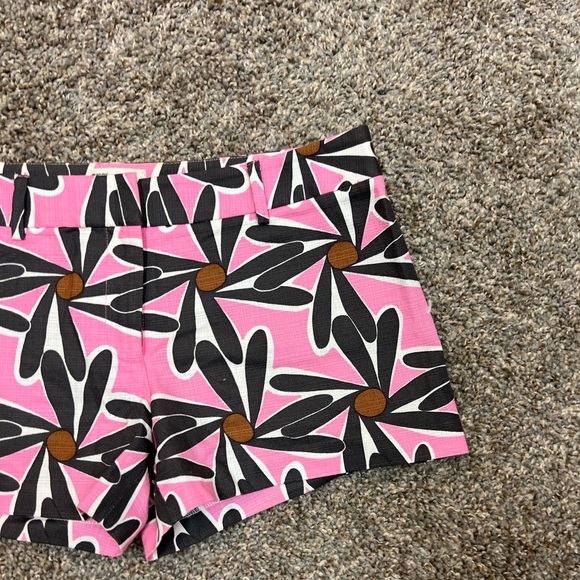Milly of New York shorts womens size 2 pattern pink blue shorty shorts floral - Picture 6 of 13